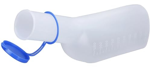 SRTSTR Pappagallo Urina Uomo 1000 ML Orinatoio Portatile Uomo Bottiglia per Urina Portatile Pappagallo Pipi Uomo Bottiglia di Urina Raccoglitore Urinale Maschile