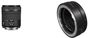 CANON Objektiv RF 15-30mm F4.5-6.3 is STM & Bajonettadapter EF-EOS R für EOS R Systemkameras kompatibel mit EF und EF-S Objektiven Schwarz