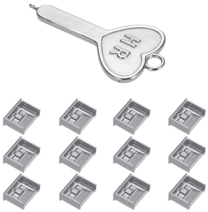QUARKZMAN 12 Porta Bloccante Blocco USB Porta Polvere PC Bloccante Grigio | con Chiave Codificata