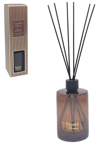 Lesser & Pavey Desire Aroma Pomegranate Noir 1000ml Reed Diffuser For Home Fragrance | Air Freshener Aromatherapy Diffuser For Stress Relief | Diffusers For Home Gift For Women & Men