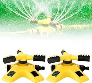 Rasensprenger,Gardena Rasensprenger,Rasensprenger für Gleichmäßige Bewässerung,Rasensprenger Große flächen,360° Drehbare Präzisions Düsenköpfe (2 Pcs)