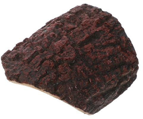 SHINEOFI Cachette Reptile Décor Petit Ornement Réaliste Résine Imitation Tronc Arbre pour Terrarium Aquarium Reptiles Amphibiens