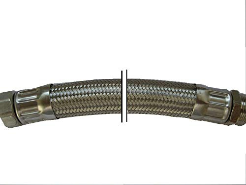Panzerschlauch, SAUGSCHLAUCH/DRUCKSCHLAUCH, DN32, 11/4'ÜM x 11/4'AG, als Saugschlauch für Pumpenanwendungen | für robuste Bedingungen, Schlauchlänge:70cm