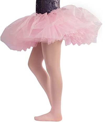 CALZITALY PACK 1/2 Collant Danza Bambina | Calze Ballet Bimba | 40 Den | da 4 a 14 anni | Rosa, Nero, Naturale, Bianco (8 anni, Rosa)