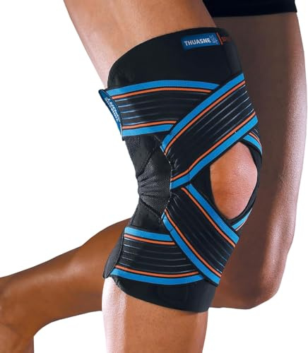 Thuasne Sport - Offene Kniebandage - Instabiles oder schmerzhaftes Knie - Begrenzung des Wärmeverlusts* - Stützindex 3/3 - CE Medizinprodukt