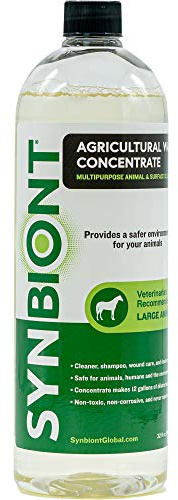 SYNBIONT AGRICULTURAL WASH Ag Wash: 32 .oz Concentrate Horse Shampoo pet Supplies Dog Shampoo Horse tack wash
