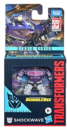 Transformers Studio Series Core-Klasse Bumblebee Shockwave Action-Figur – Ab 8 Jahren geeignet, 8,5 cm groß, F3139, Multi, One Size