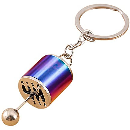 Metall-Schlüsselanhänger, lustig, poliert, Turbolader, Schlüsselanhänger, Basteln, Anhänger, Schlüsselanhänger, Autoteile, Schlüsselanhänger für Freund Grüner Schlüsselanhänger (Multicolor, One Size)
