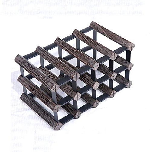 Générique casier à vin,Support d'armoire empilable Cube en Bois, Contenant Plusieurs Bouteilles de Supports, Support de Rangement de Grande capacité pour la Maison, Cave, Bar, Spectacle A5