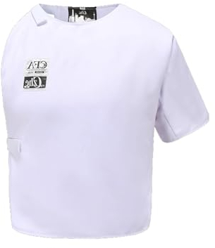 KXJPIZIYB 450N Fechtweste, Florett/Degen/Säbel-Fechtausrüstung, für Tägliches Training Und Wettkämpfe, Weiß, Linke Hand(X-Small)