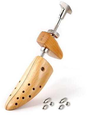 Esvioniq 2-vägs skosträckare i trä för att justera skobredden och längden för män och kvinnor, skoexpander med robusta metalldelar., trä, Men's S(EU 38-40.5)