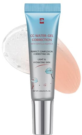 CC Cream Water con Centella Asiatica, Crema CC, Crema Viso Idratante Coreano Make Up Fondation, Color Change Cura del viso equilibra le irregolarità della pelle di tutti i tipi di pelle