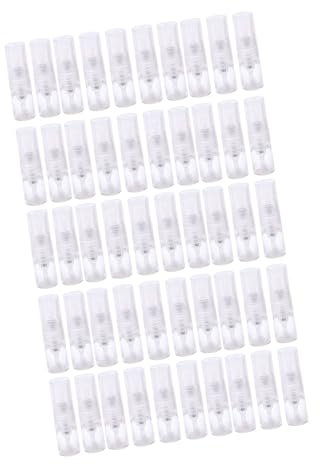 YiQinzcxg 50 Pcs Perdite Profumi Ricaricabili Campione Bottiglie 1ml Vetro Costruzione Bottiglie Spray Viaggio Con Dispenser Strumento Essentiell