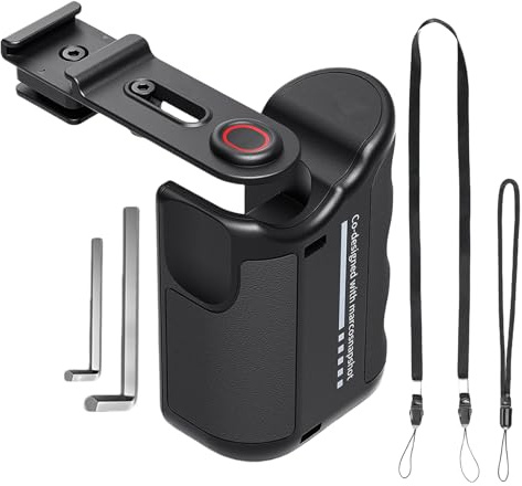 Poignée supérieure - Poignée d'appareil photo - Petit appareil photo - Stabilisateur portable - Support numérique pour enregistrement vidéo - Pour homme et femme - Vlogging en plein air - Selfie de