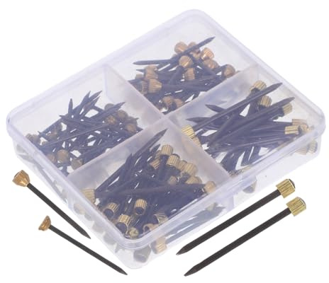 NUOBESTY 120pezzi Chiodi Da Parete Neri Opachi Per Appendere Cornici Per Foto Pitture Decorative Ganci Per Cornici Per Pareti in e Cartongesso Strumenti Per Esposizione Di