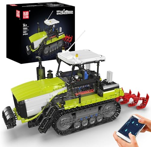 Mould King 17093 Traktor Spielzeugfahrzeug Modellbausatz Raupentraktor Set