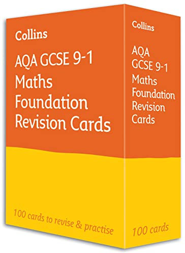 AQA GCSE 9-1 Maths Foundation Revision Cards: Ideal for the 2026 and 2027 exams (Collins GCSE Grade 9-1 Revision)