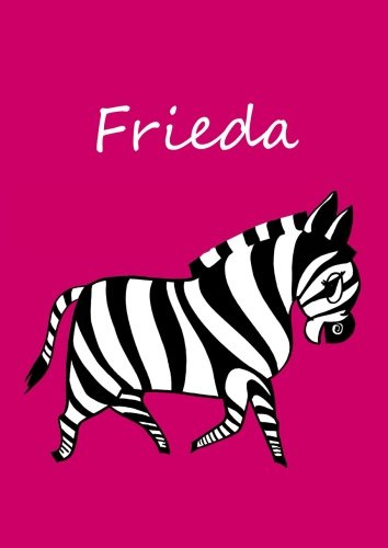 Malbuch / Notizbuch / Tagebuch - Frieda: DIN A4 - blanko - Zebra