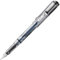 Lamy safari vista Füller - Füllhalter mit ergonomischem Griff & schwarzer Stahlfeder in Strichbreite F - robuster ASA-Kunststoff - inkl. Tintenpatrone T 10 blau - Rechtshänder