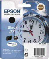 1x Original Tintenpatrone für Epson Workforce WF 3620 DWF T2701, T 2701 - BLACK - - Inhalt: 6,2ml