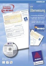 Avery Zweckform© 2817 Sepa-šberweisung, DIN A4, inkl. Software-CD, 100 Blatt, inkl. Software-CD, weiá