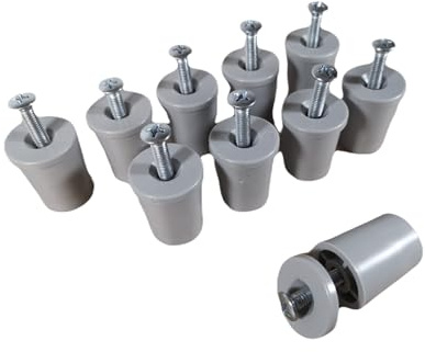 Rolladen Stopper 28 mm lang in grau Anschläge 10 Stück Rolatec Set