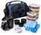 ThinkFit Insulated Meal Prep Lunch Bag | 6 Portion Control Containers | BPA-Free | Reusable | Microwavable | Freezer Safe | Protein Shaker Bottle | Pill Box | Shoulder Strap & Storage Pocket | Purple