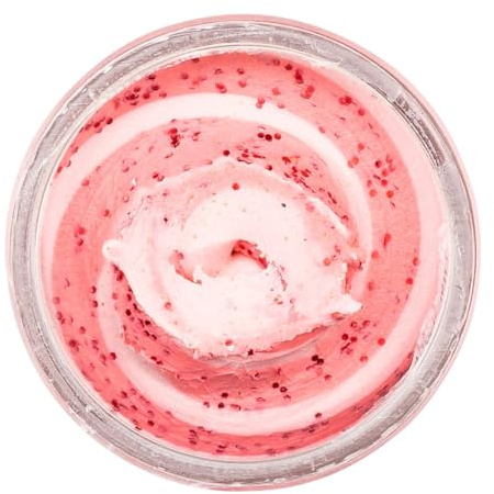 Berkley PowerBait Trout Bait Swirl Range - 50g Forellenteig, Farbe:Funky Flamingo