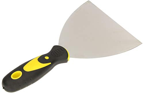KOTARBAU Spatola per pittore, spatola in acciaio inox 125 mm, spatola con manico in gomma, spatola mastice, gesso, spatola raschietto, spatola universale, spatole per pittore
