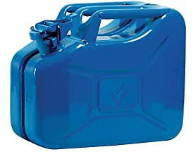 Kraftstoffkanister Inh.10l Signalblau RAL 5005 Stahlbl.L345xB165xH275mm VALPRO