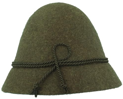 Breiter bayerischer Herren Stopselhut Größe 60, Olive