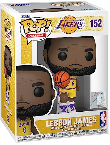 Funko Pop! NBA: Lakers – Lebron James #6 – vinyl samlarfigur – presentidé – officiella varor – leksaker för barn och vuxna – sportfans – modellfigur för samlare och display