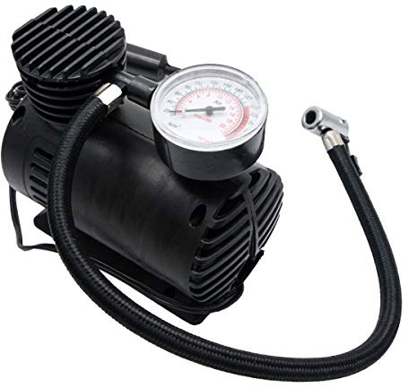 Riloer Mini compresor de aire portátil, bomba eléctrica para inflar neumáticos, bicicleta de coche de 12 voltios, 12V, 300PSI