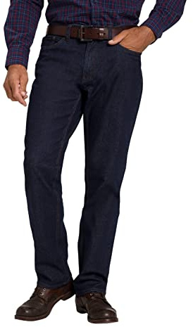JP 1880 Jeans, 5 Poches, Coupe Droite, Bleu foncé Denim, 38W x 32L Homme