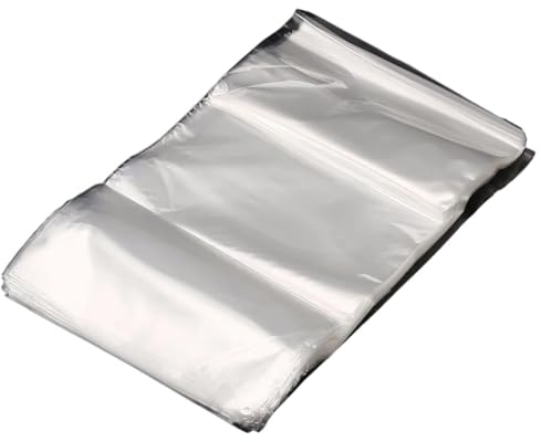 TSALON 100 Stück POF Transparente Schrumpffolie Folie Heißsiegelbeutel Beutel Geschenkverpackung Taschen for Wein, Lebensmittel, Kosmetik, Buchverpackung (Size : 12 x 17 cm)