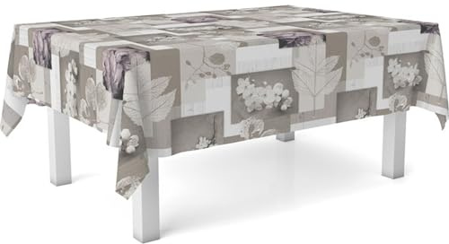 ECOMMERC3 | Rektangulär bordsduk vaxduk storlek 240 x 140 cm stil, hållbarhet och lätt att rengöra för ditt bord - oljeduk fläckbeständig och vattentät