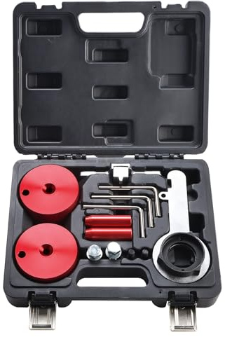 FreeTec Motor Zahnriemen Einstellwerkzeug, Nockenwellen Arretierwerkzeug Kurbelwellen Werkzeug, Zahnriemenwechsel Werkzeug für Ford Transit Custom Focus Galaxy Ranger S-Max 2.0 Ecoblue TDCi