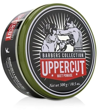 UPPERCUT DELUXE – BARBERARS-kollektion: 10.5oz / 300 g Maxiburk från vår frisörkollektion är ett bra val! (Standardstorleken på burken är 99 g).