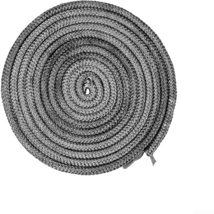 Hasaller Stove Rope Stove Sealing Cord Fireproof Fiberglass Rope Seal Heat Resistant Stove Rope Fireplace Tape Stove Door Gasket with End Binder for Fireplaces Doors(2.5m*12mm)