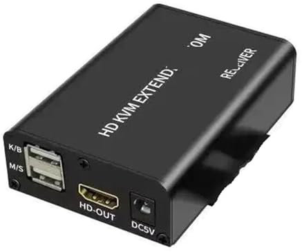 YUANFAHHH Extensor HDMI Adaptador de vídeo Extensor de 150M for extensión HDMI, Teclado, ratón, Extensor LAN Ethernet de Metal(4)