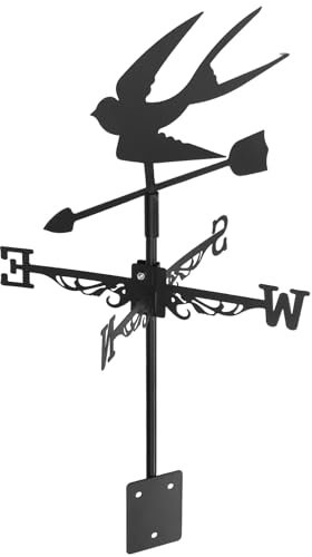 POPETPOP Girouette en Fer en Forme De Coq Décoration De Jardin Montage sur Toit Directionnelle pour La Maison