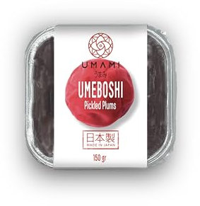 Umami Umeboshi 150gr, Prugne Giapponesi fermentate con sale e Shiso, Prodotto in Giappone, Qualità artigianale