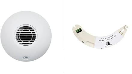 Airflow iCON 30 Extractor Fan – 100mm, 33 l/s, 10.7W – Plug-in Timer & Delay Start Module – 3-Year Warranty