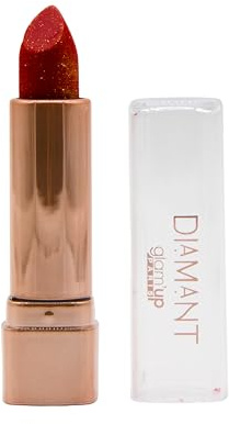 Glam'Up Paris - Rossetto glitterato, ultra lucido, molto pigmentato, formula idratante, lunga durata, rosso corallo