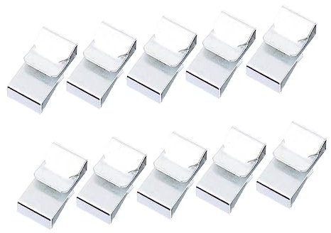 UKCOCO Clips De Fixation De Fil Résistants à L'usure 25 Pièces Accessoires De Remorque Pour Fixation De Câbles Métalliques Argentés Usage Traction Solide Et Compact