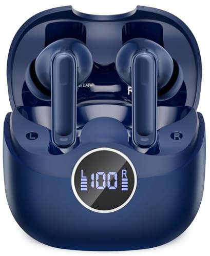 ANC In Ear Kopfhörer Bluetooth Noise Cancelling, 2026 Bluetooth 5.4 Kopfhörer mit -45 dB ANC, Adaptive Geräuschunterdrückung, Kopfhörer Kabellos Bluetooth mit 6-Mic KI Klarer Anruf, IP7, 40H Spielzeit