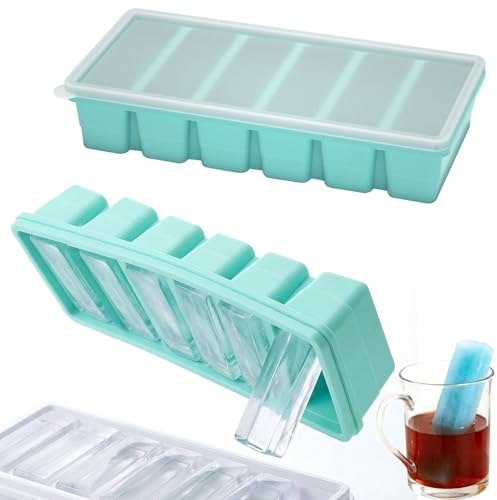 Joyseedi Congelador de silicona con tapa, 2 unidades, recipientes para sopa, sin BPA, apto para horno, apto para lavavajillas, ideal para comidas en porciones, caldo, salsa y cubitos de hielo