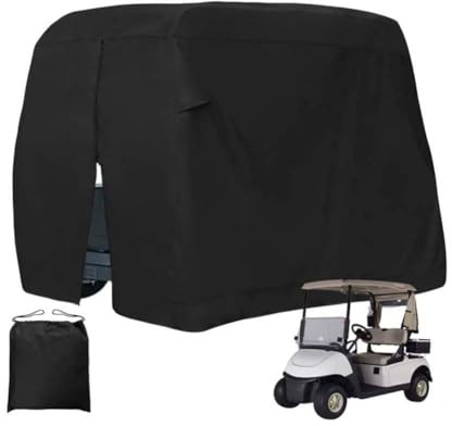 NiuLumea Housse de chariot imperméable et coupe-vent en tissu Oxford 420D avec accès à fermeture éclair et sac de rangement extérieur pour la protection
