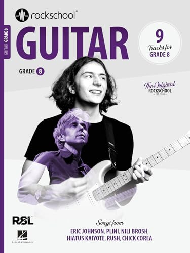 Rockschool Guitar - Grade 8 (2024) | Advanced Guitar Sheet Music Book with Online Audio Access | Contemporary Songbook with TAB Notation Learning Guide for Practice Lessons and Performance