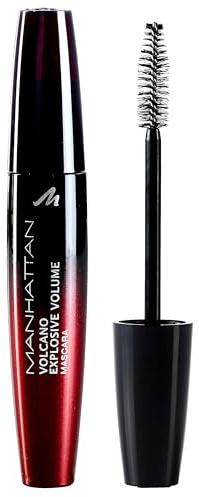 Manhattan Volcano Mascara, Wimperntusche für unschlagbares Volumen und maximale Farb-Definition der Wimpern, Farbe Black 1010N, 1 x 10ml